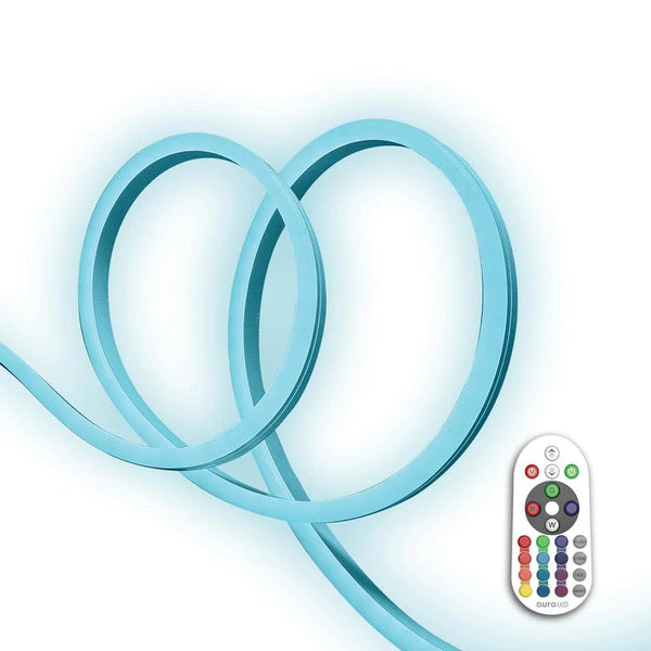 AuraColorShapeOutdoorIndoor16ft.Plug-inColorChangingLightLEDRopeLightwithRemote