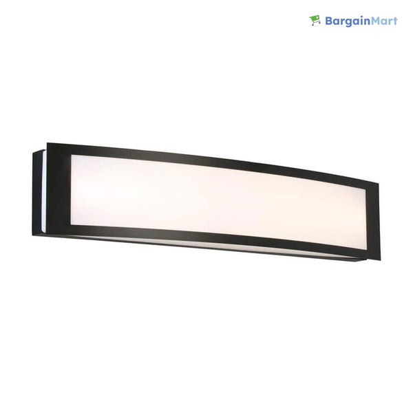 Hampton Bay Woodbury 24.5 in. Matte Black LED Vanity Light Bar