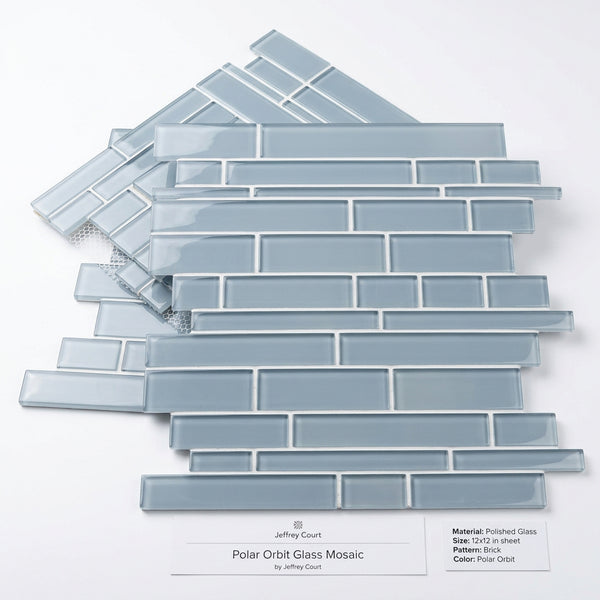 POLAR ORBIT GLASS MOSAIC TILE 20qty per box