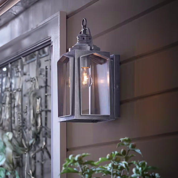 Home Decorators 1-Light Charred Iron Outdoor Wall Lantern Sconce